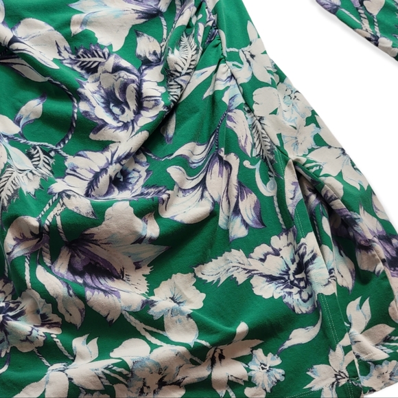 Soft Surroundings Floral Faux Wrap Dress - Picture 4 of 9